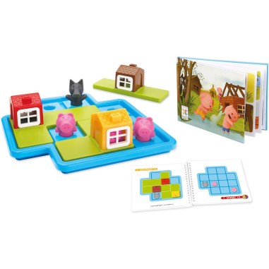 Trois Petits Cochons Deluxe - Jeu de société - Smart Games - Smartgames