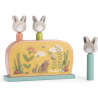 Jouet Pop up en bois Trois petits lapins - Trois petits lapins - Moulin Roty