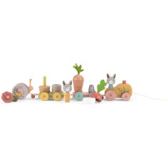 Grand train d'activités à tirer - Trois petits lapins - Moulin Roty 2