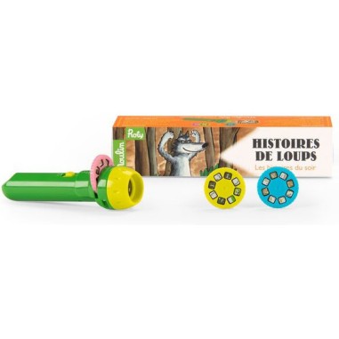 Lampe à histoires Loup Ecole des loisirs - Moulin Roty