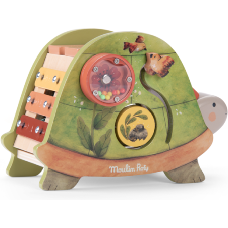 Tortue d'activités - Trois petits lapins - Moulin Roty