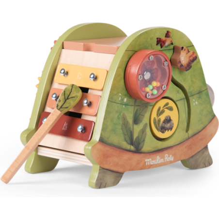 Tortue d'activités - Trois petits lapins - Moulin Roty
