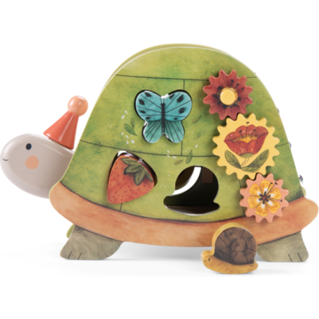 Tortue d'activités - Trois petits lapins - Moulin Roty