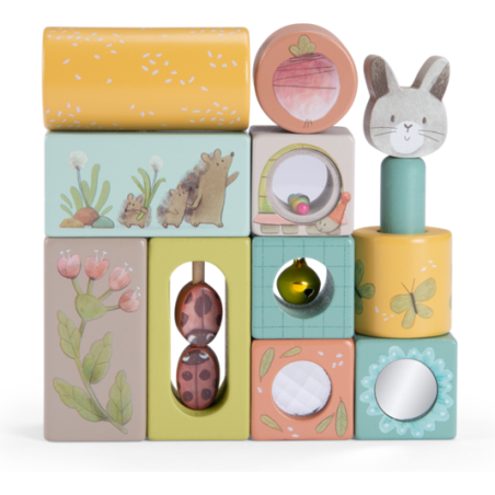 Cubes d'activités - Trois petits lapins - Moulin Roty