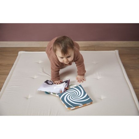 Cartes d'éveil sensoriel pour bébé - Cartes visuelles en tissu, - Kaloo