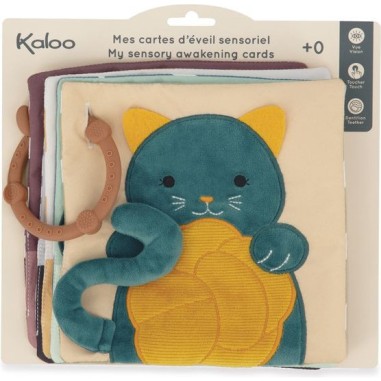 Cartes d'éveil sensoriel pour bébé - Cartes visuelles en tissu, - Kaloo