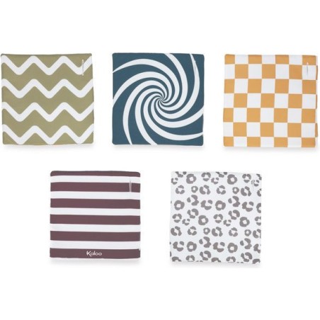Cartes d'éveil sensoriel pour bébé - Cartes visuelles en tissu, - Kaloo