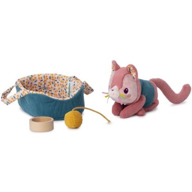 Peluche sonore chat et accessoires, pour bébé dès 12 mois - J'explore - 12 à 24 mois - Lilliputiens