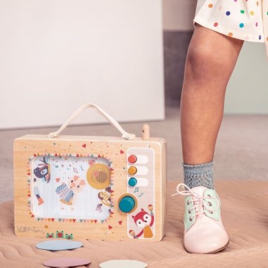 Boîte à musique en bois - Ma première boîte à musique animée - Lilliputiens