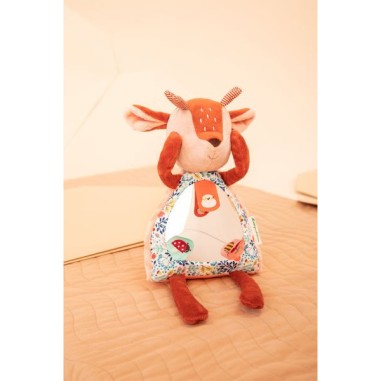 Miroir peluche pour bébé Stella le fan, jouet magnétique - Je découvre - 0 à 12 mois - Lilliputiens