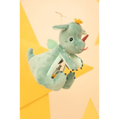 Miroir peluche pour bébé Joe le dragon, jouet magnétique - Je découvre - 0 à 12 mois - Lilliputiens