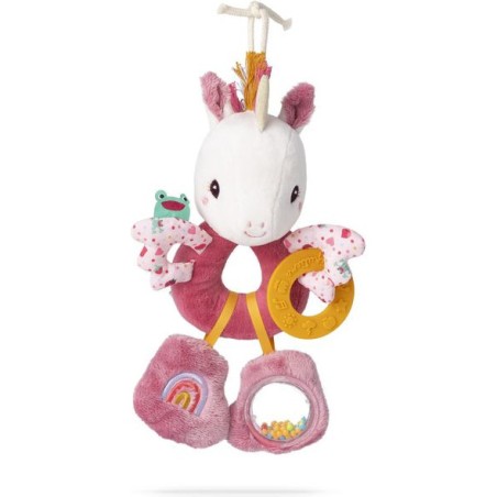 Peluche d'activités licorne rose pour bébé dès 3 mois - Je découvre - 0 à 12 mois - Lilliputiens