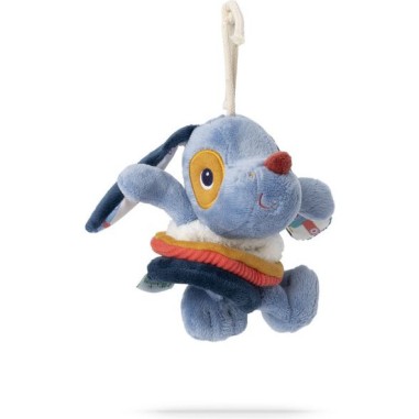 Hochet vibrant bleu Jules le chien, pour bébé 6 mois - Je découvre - 0 à 12 mois - Lilliputiens