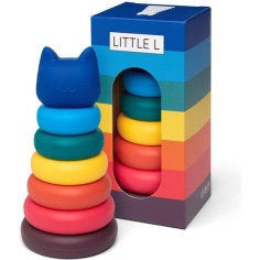 Tour empilable chat Arc-ciel - Little L