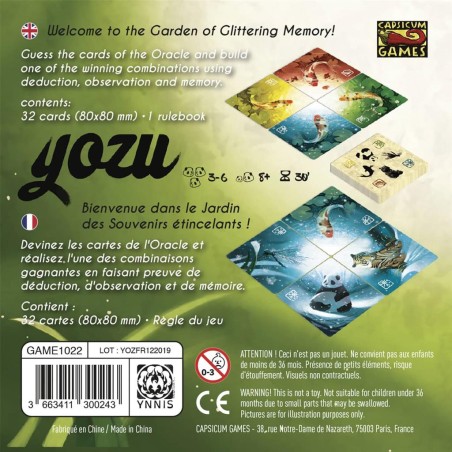 Yozu - Jeu de Mémoire - Déduction - Mad