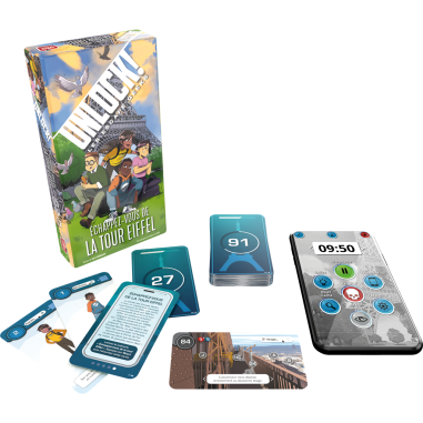 Unlock! Escape Geeks Le Jeu - Echappez vous de la tour Eiffel - Space Cow - Jeux de société - Asmodee