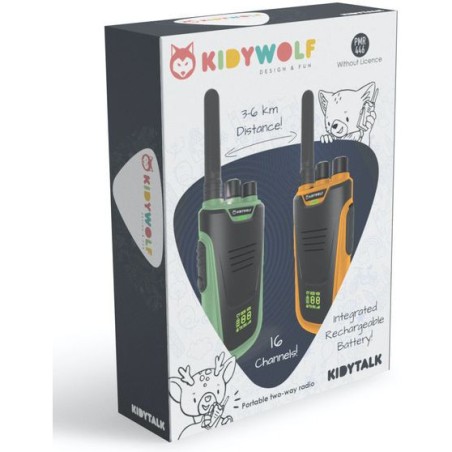 Kidytalk Paire de Talkie Walkie vert-orange - Nespart - K Talkie Walkie Vert