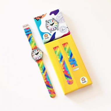 Nombres Arlequin - : La montre pédagogique qui apprend l'heure à vos enfants - Twistiti