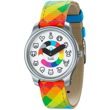 Montre enfant Animaux Arlequin 3 à 6 ans - Twistiti 