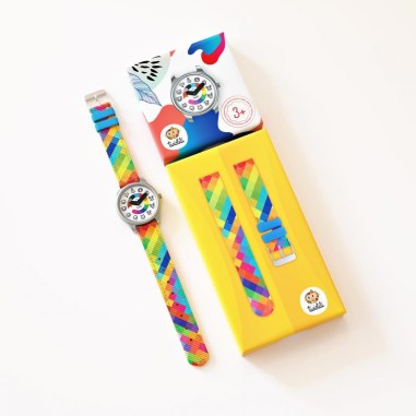 Animaux Arlequin - : La montre pédagogique qui apprend l'heure à vos enfants - Twistiti
