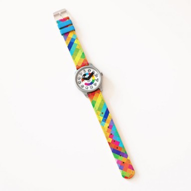 Animaux Arlequin - : La montre pédagogique qui apprend l'heure à vos enfants - Twistiti