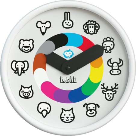 Horloge Animaux - : La montre pédagogique qui apprend l'heure à vos enfants - Twistiti