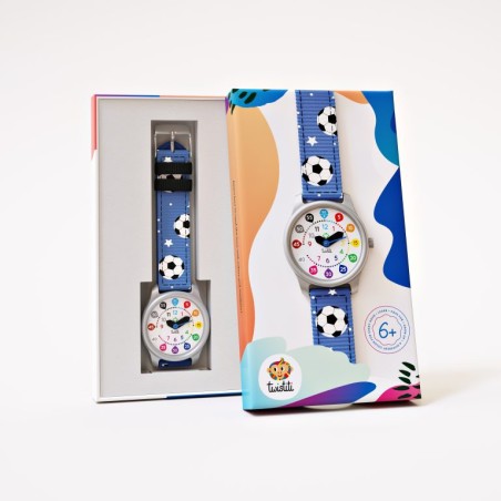Nombres Football - : La montre pédagogique qui apprend l'heure à vos enfants - Twistiti