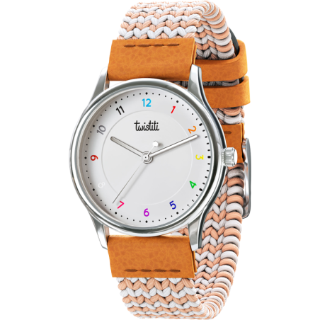 Montre Nombres 9+ Rose - : La montre pédagogique qui apprend l'heure à vos enfants - Twistiti