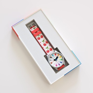 Montre Nombres Cerise - : La montre pédagogique qui apprend l'heure à vos enfants - Twistiti