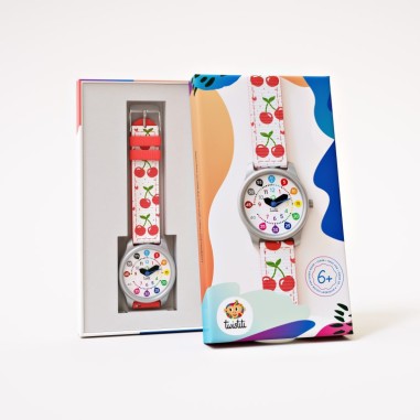 Montre Nombres Cerise - : La montre pédagogique qui apprend l'heure à vos enfants - Twistiti