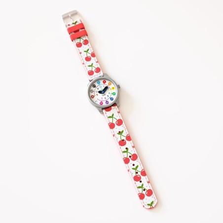 Montre Nombres Cerise - : La montre pédagogique qui apprend l'heure à vos enfants - Twistiti