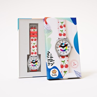 Montre Animaux Cerise : La montre pédagogique qui apprend l'heure à vos enfants - Twistiti