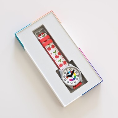Montre Animaux Cerise : La montre pédagogique qui apprend l'heure à vos enfants - Twistiti