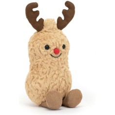 Peluche Renne cacahuète de Noël - Amuseables - Jellycat