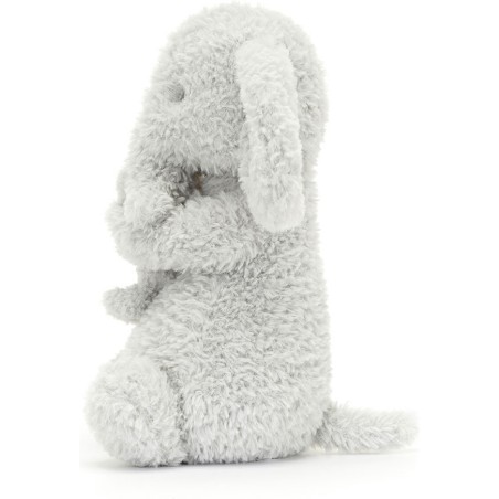 Jellycat Peluche Huddles Grey Elephant