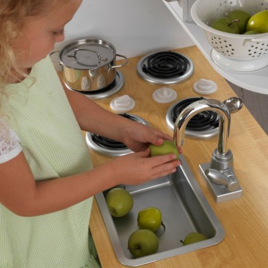 Cuisine enfant en bois Uptown White - KidKraft