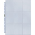 100 Feuilles pour Classeur - 9 pochettes par page : Silver - Ultra.pro