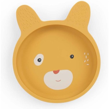 Set vaisselle silicone Trois Petits Lapins - Moulin Roty