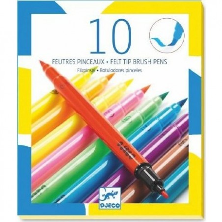 Pochette de 10 Feutres Djeco - Couleurs Pop
