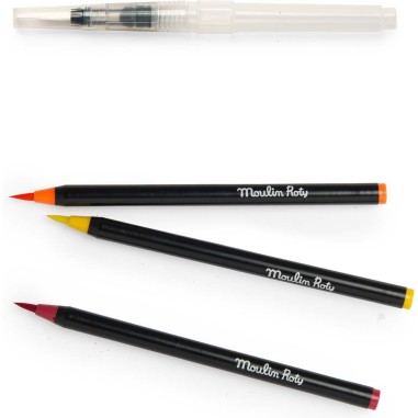 Feutres pinceaux aquarellables Le Jardin du Moulin - Moulin Roty