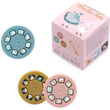 3 disques à histoires La Petite École de Danse - Moulin Roty