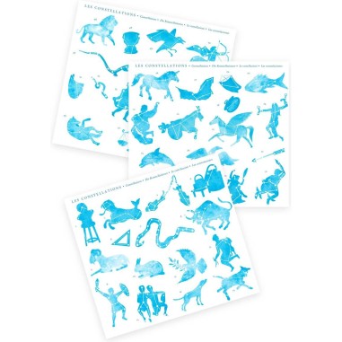 Carte du ciel avec décalcomanies Le Jardin du Moulin - Moulin Roty