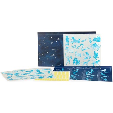 Carte du ciel avec décalcomanies Le Jardin du Moulin - Moulin Roty