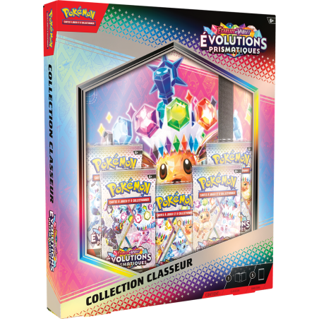 Portfolio 9 pochettes + 5 boosters - Pokémon Evolutions prismatiques