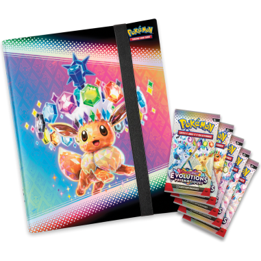 Portfolio 9 pochettes + 5 boosters - Pokémon Evolutions prismatiques