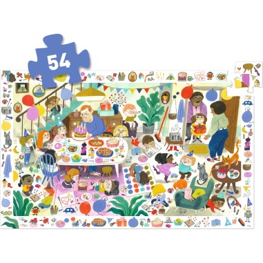 La fête d'anniversaire - 54pcs - Djeco