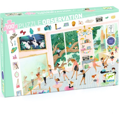 Puzzle L'école de danse - 100 pcs - Djeco