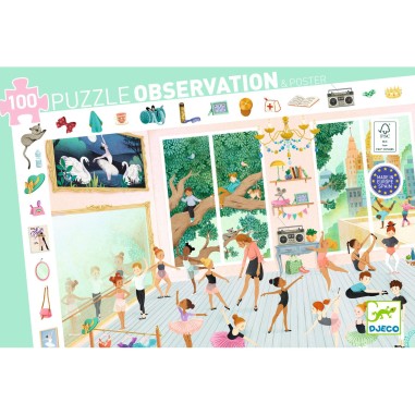 Puzzle L'école de danse - 100 pcs - Djeco