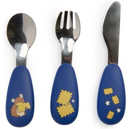Set couverts silicone Puce & Pilou - Puce & Pilou - Moulin Roty