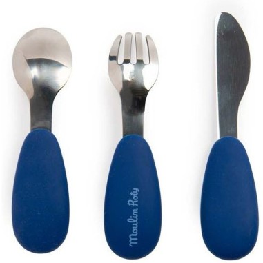 Set couverts silicone Puce & Pilou - Puce & Pilou - Moulin Roty